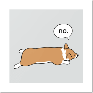 Corgi Sploot - No Posters and Art